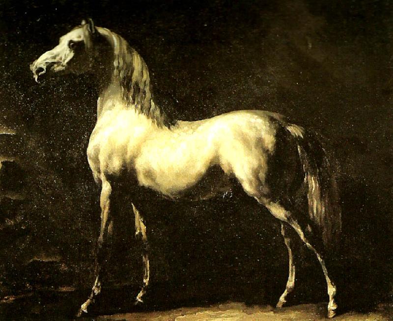 Theodore   Gericault cheval gris
